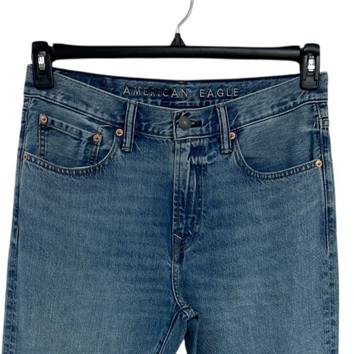 New American Eagle Mens Size 32 X 32 Cotton Blend Athletic Fit Denim Blue Jeans