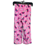 2 Girls Medium/Large Fuzzy Pink Cupcake Hot Cocoa Warm Stripe PJ Sleepwear Pants