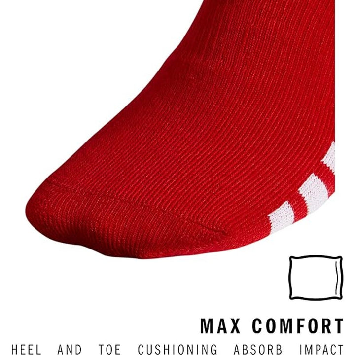 New 2-Pack Adidas Unisex XS Red Rivalry Soccer Over-the-Calf Athletic Fit Socks