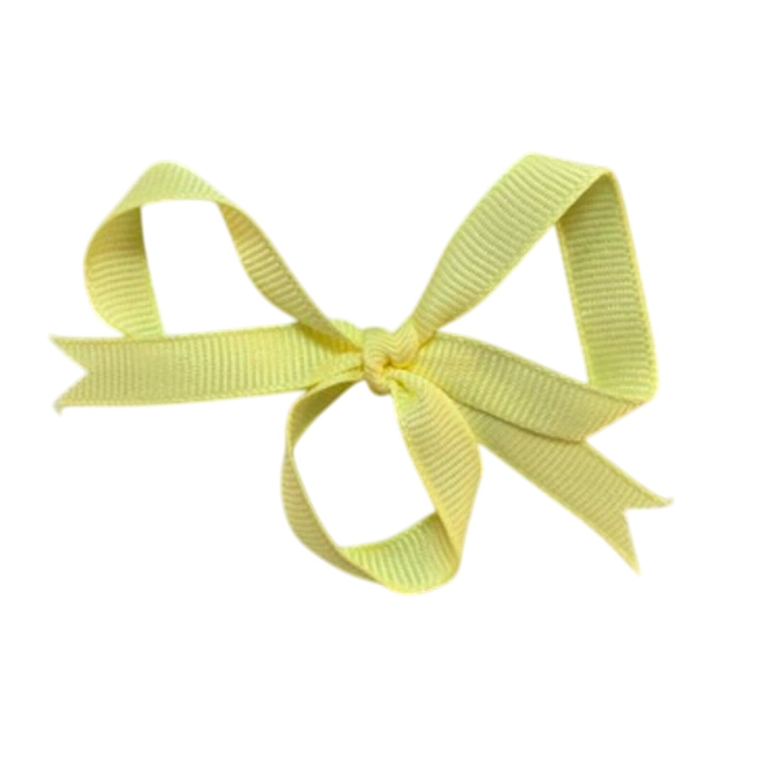 58 Pre-Tied Starched Grosgrain Yellow Ribbon Craft Bows Baby Shower Cards Favors