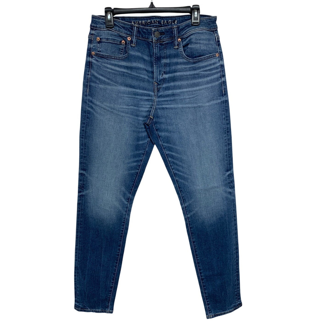 New American Eagle Mens Size 32 X 34 Airflex Athletic Fit Denim Blue Jeans