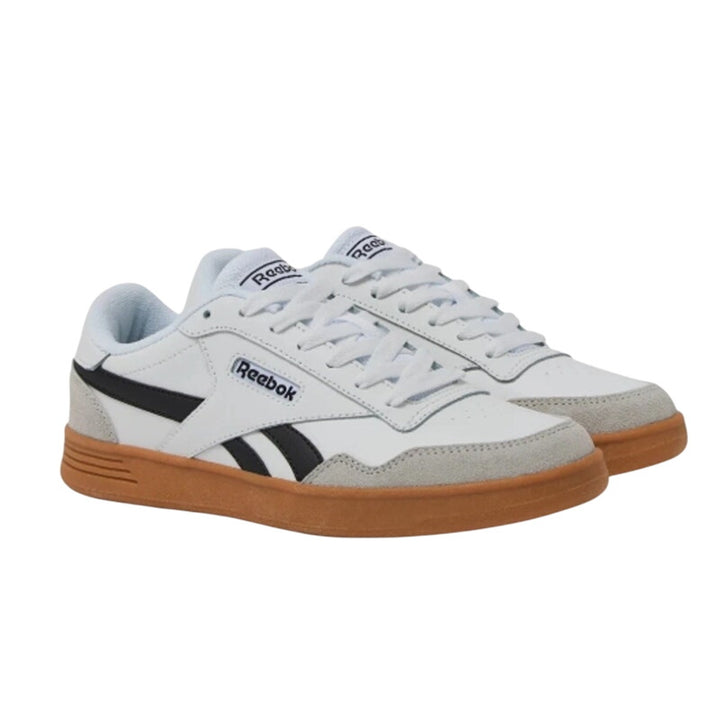 Reebok Womens Size 6 White Mist Gray Athletic Sneakers Low Top Lace Up Shoes