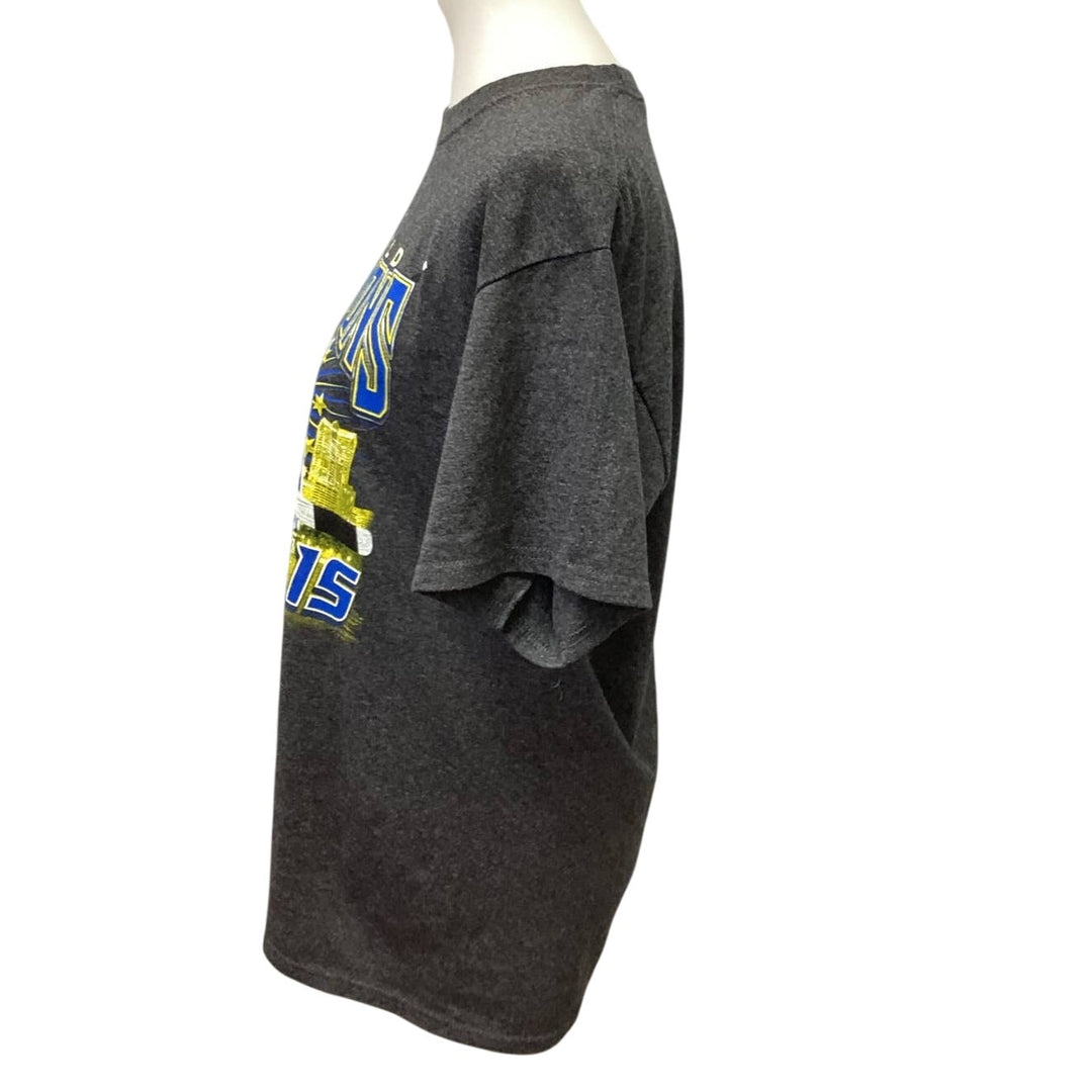 2019 St Louis Blues Hockey Stanley Cup World Champions Medium Cotton Blend Tee