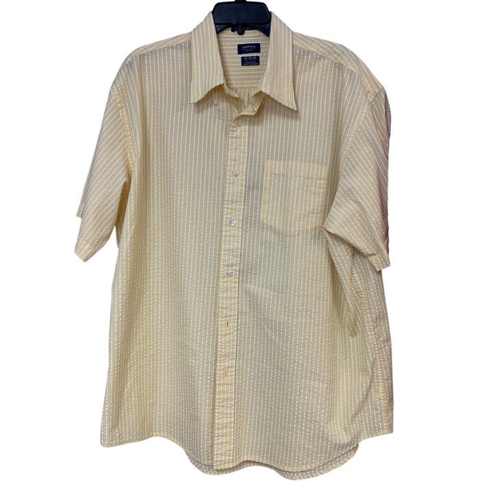 Lot of 2 Arrow Mens XL CLassic Fit Striped Long Sleeve Button Down Shirts