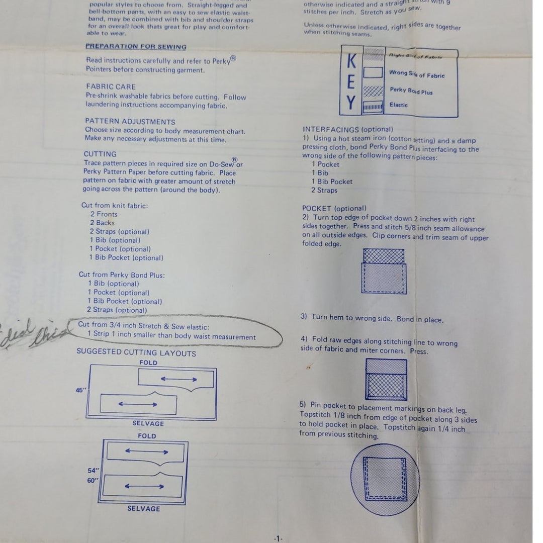 Vintage 1974 Stretch &amp; Sew 860 Childrens Pants Uncut Sewing Pattern