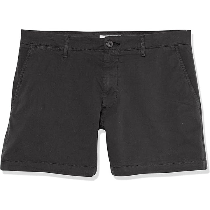 NWT New Amazon Essentials Size 36 Black Cotton Blend Slim Fit Chino Shorts