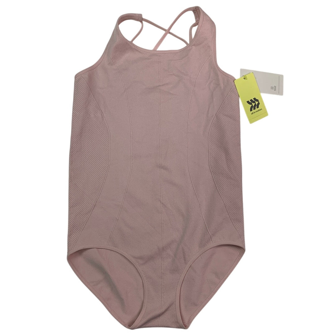 New All in Motion Girls Large (10/12) Seamless Moisture Wicking Athletic Leotard