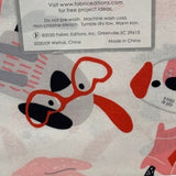 New Create It 18"X21" Valentine Puppy Dog Cotton Fat Quarter FQ Quilting Fabric