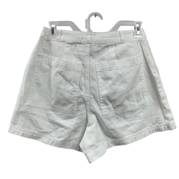 New Universal Thread Womens Size 12 100% Cotton White Front Pocket Short Shorts
