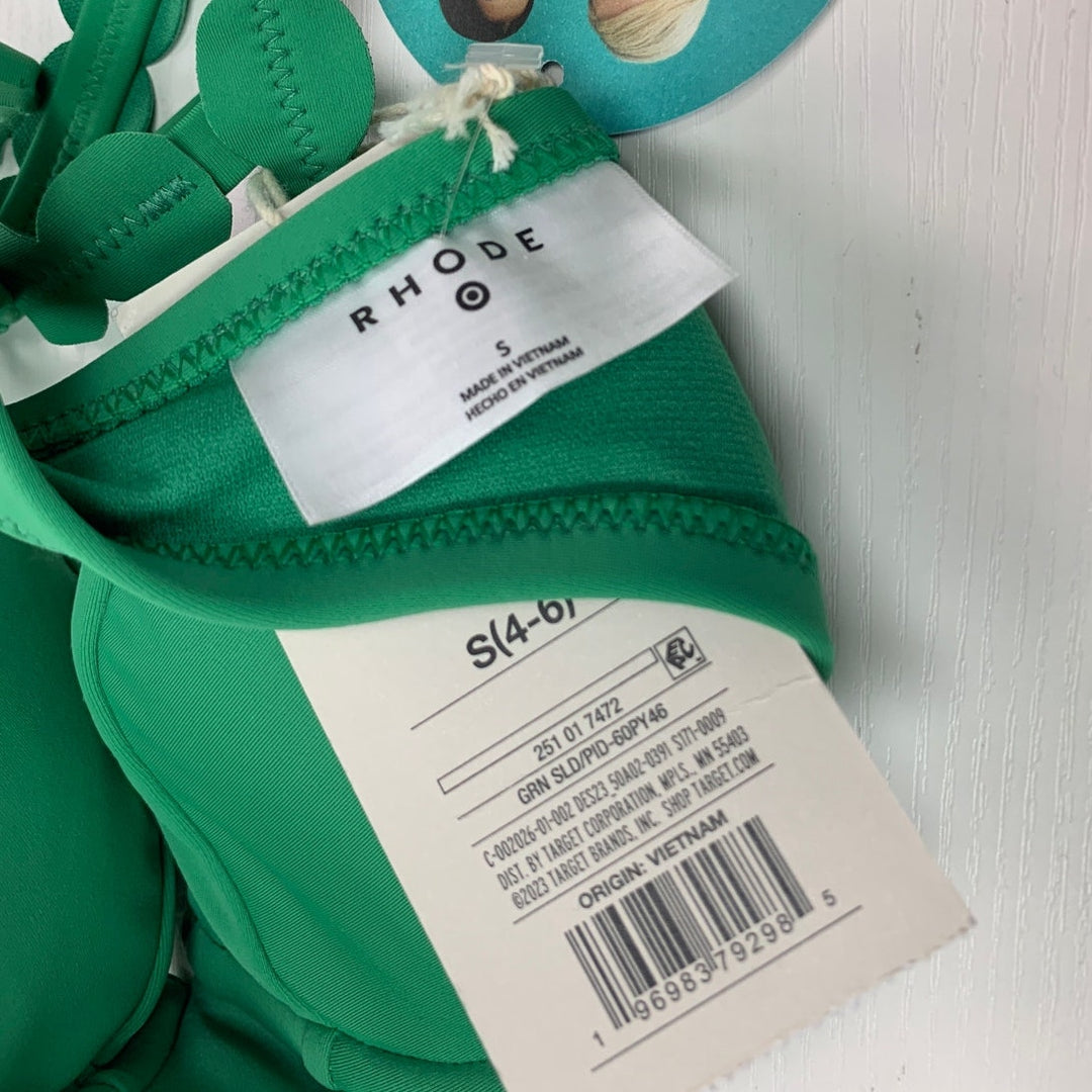 NWT New Rhode Womens Small Adjustable Strap Padded Bikini Swim Top ONLY