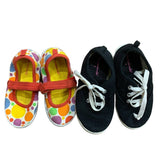 2 Pairs Girls Size 7/8 Garanimals Polka Dot Mary Jane Sneakers Tennis Shoes