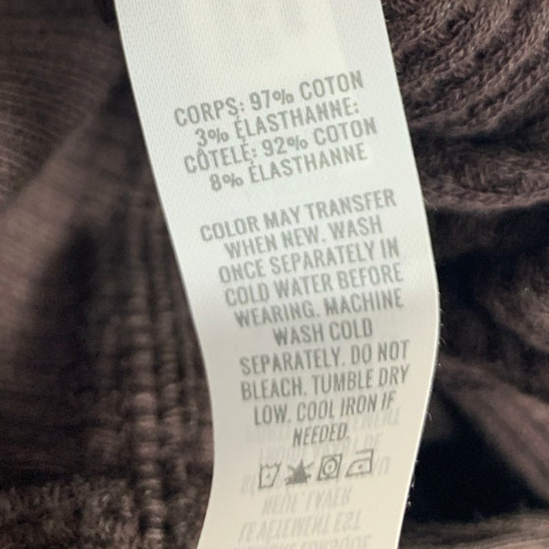 New Offline by Aerie Womens Medium Cotton Blend Waffle Long Sleeve Crew Neck Top