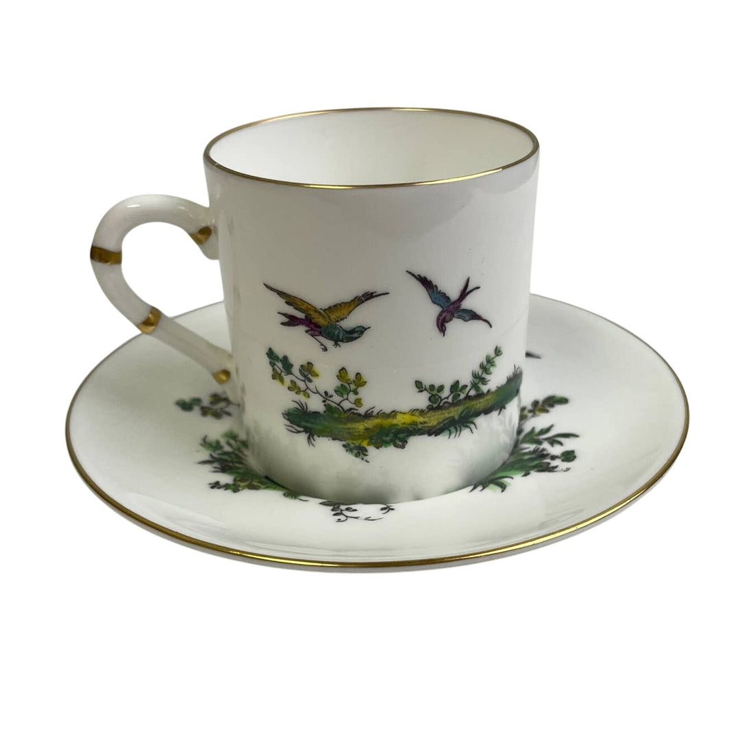 Vintage Royal Worcester England Z2622 Peacock Birds Fine Bone China Teacup Set