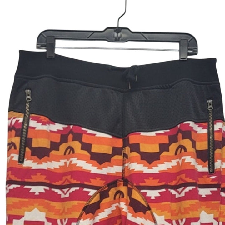 Square Zero Womens XL Cotton  Drawstring Waist Aztec Southwest Sweatpant Joggers