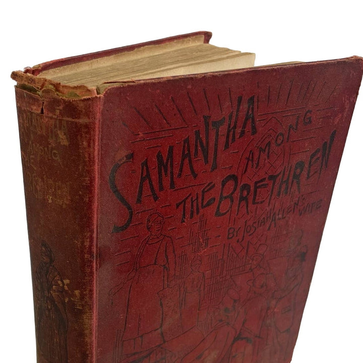 Antique 1892 Samantha Among the Brethren Josiah Allens Wife Marietta Holley Book