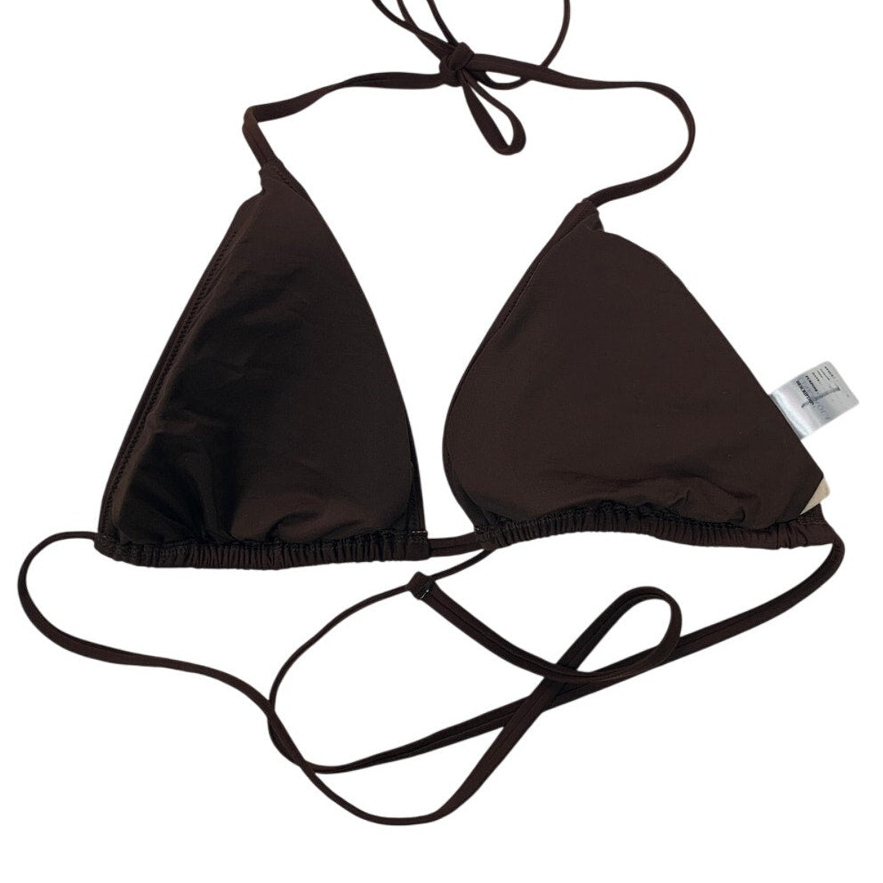 New American Eagle Womens XXL Brown Padded Triangle Bikini Swim Top ONLY