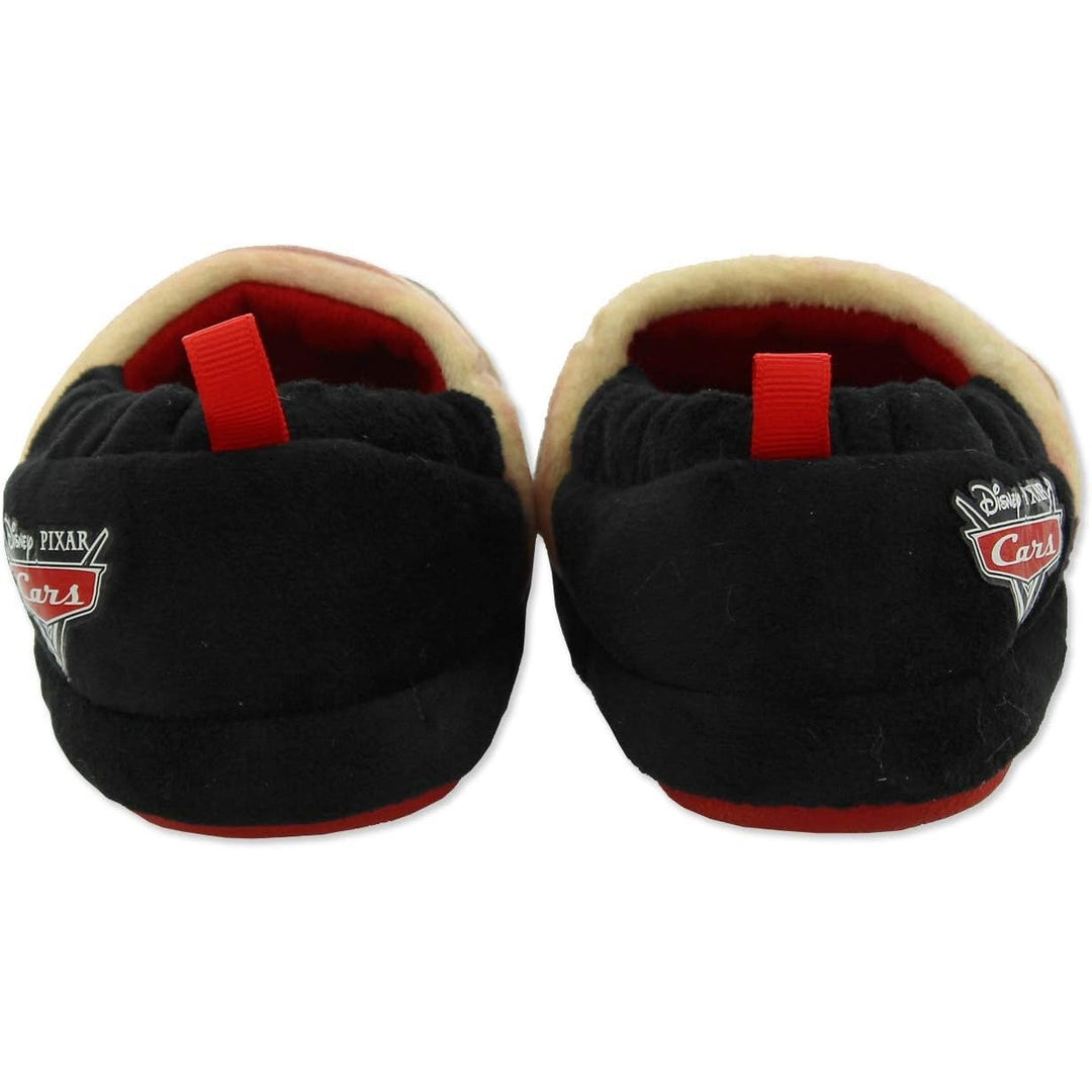 New Disney Cars Boys Size 5/6 Red Black Lightning McQueen Tow Mater Slippers
