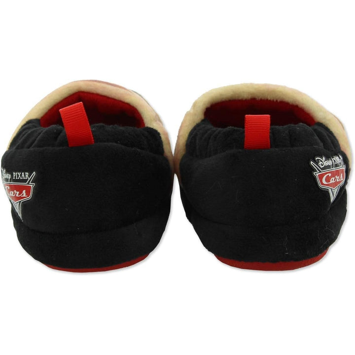 New Disney Cars Boys Size 5/6 Red Black Lightning McQueen Tow Mater Slippers