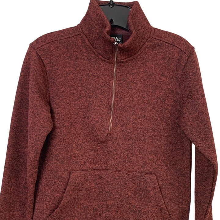 New Eddie Bauer Womens XS Black Cherry Radiator 2.0 Half Zip Sweatshirt Top