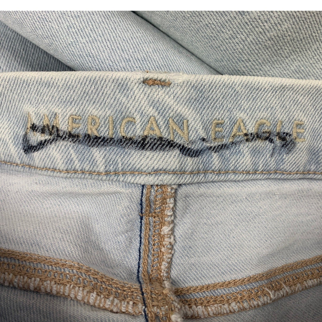 New American Eagle Womens Size 4 Regular Curvy Straight Denim Blue Jeans
