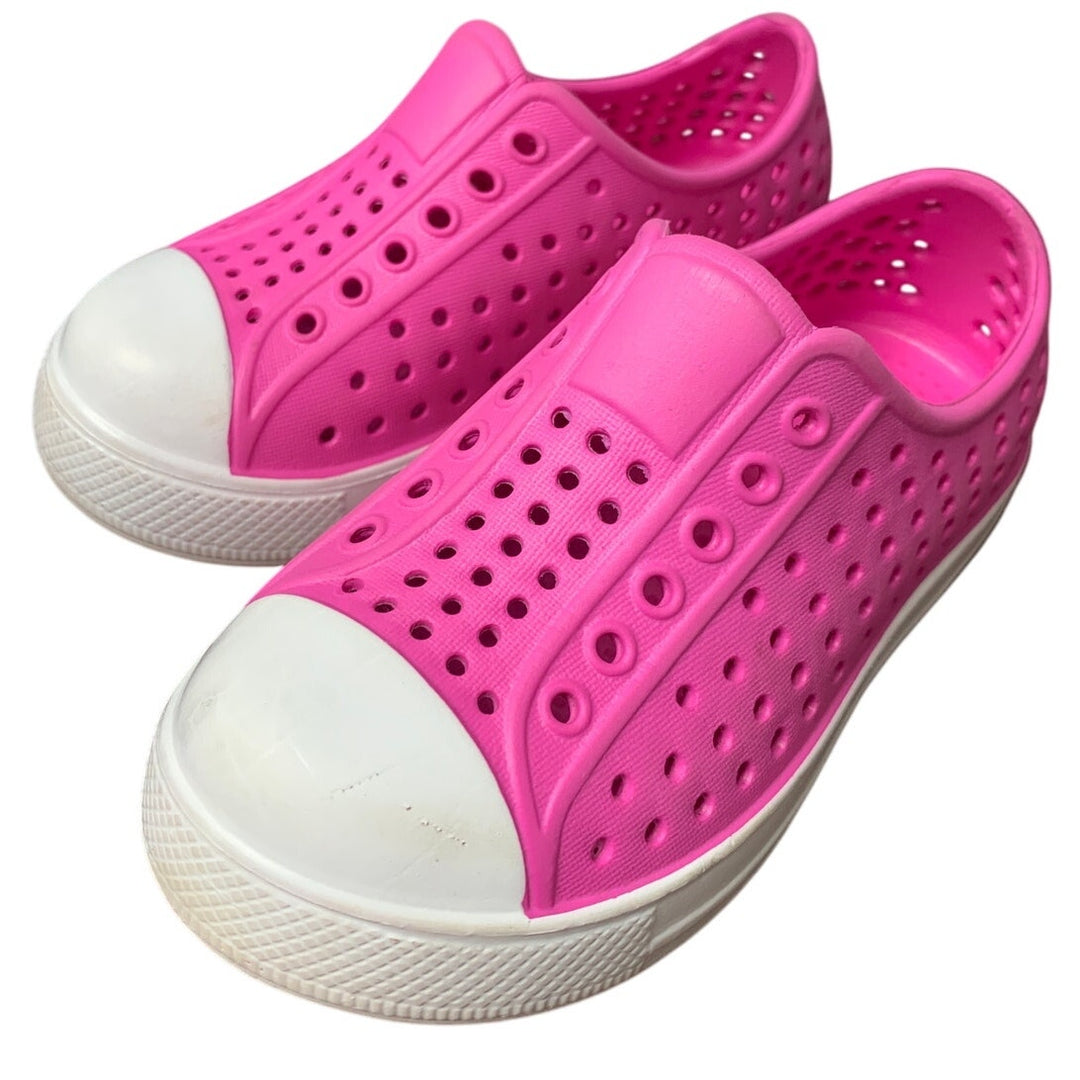 Ziitop Toddler Girls 8 Pink White Mesh Slide On Non Slip Quick Dry Water Shoes
