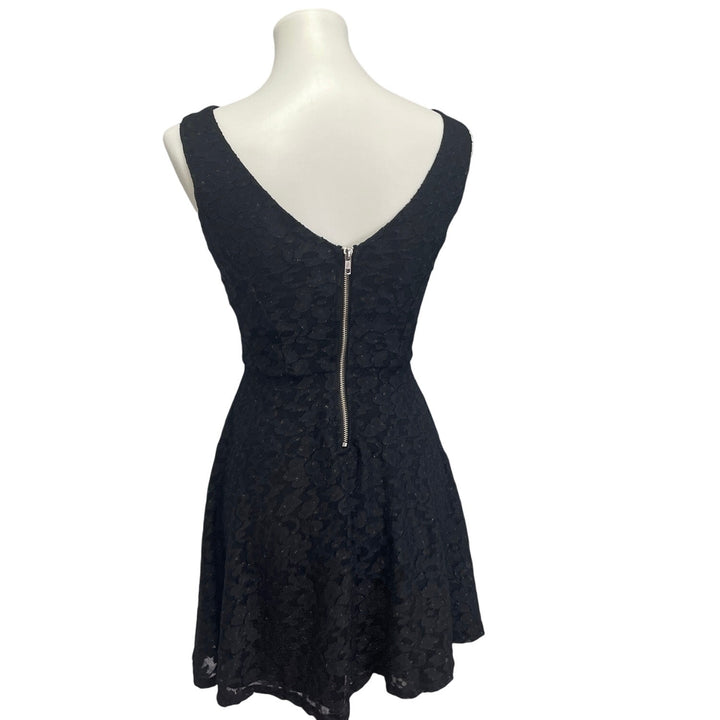 Speechless Juniors Size 7 Back Zip Lace Overlay Fit Flare Knee-Length Dress LBD