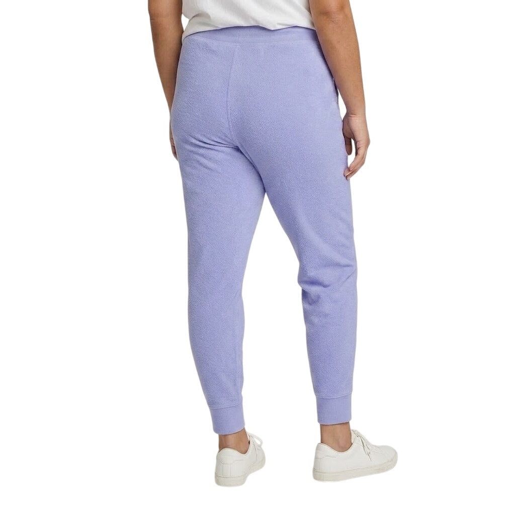 New Eddie Bauer Womens Plus 3X Purple Haze Cozy Camp Fleece Jogger Sweatpants