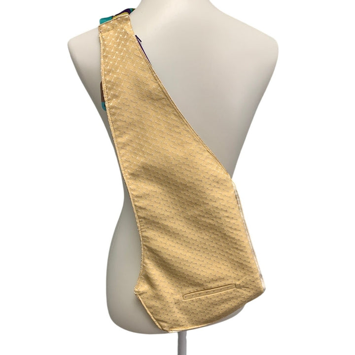 One-of-a-Kind Upcycled Tuxedo Vest &amp; Necktie Sling Backpack