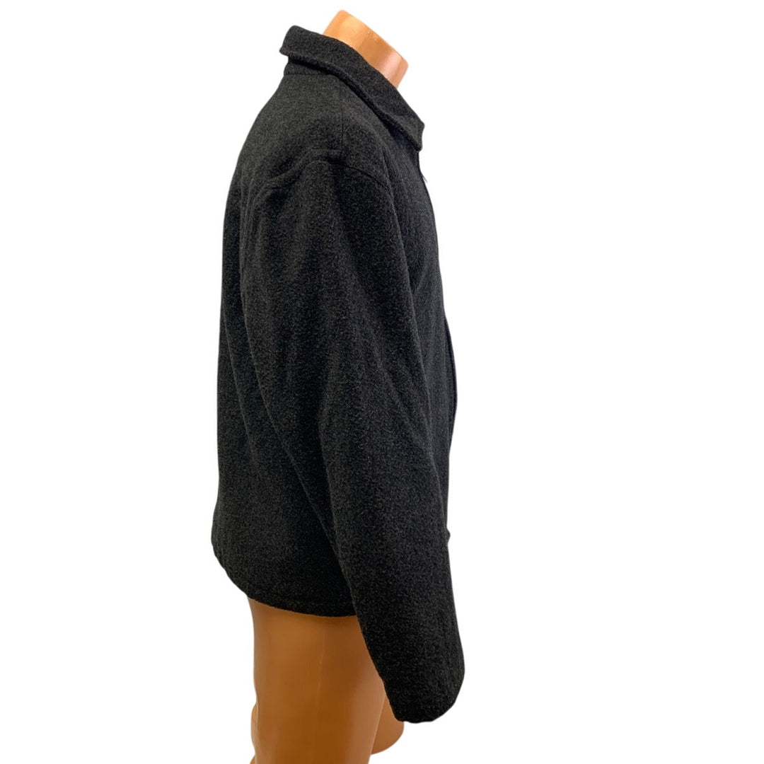GAP Mens Medium Full Zip Collared Fully Lined Wool Blend Basic Winter Coat