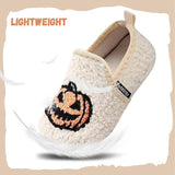 New WateLves Toddler Size 10.5 Halloween Bats Pumpkin Slide On House Slippers