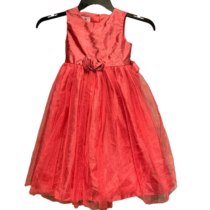 Marmellata Classics Girls Size 6 Easter Spring Flower Girl Pink Tulle Dress