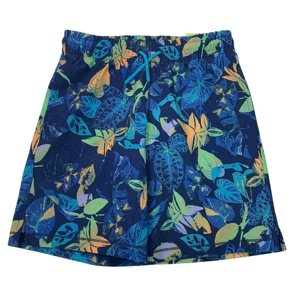 NWT New All In Motion Boys Small (6/7) Drawstring Waist Swim Shorts UPF 50+