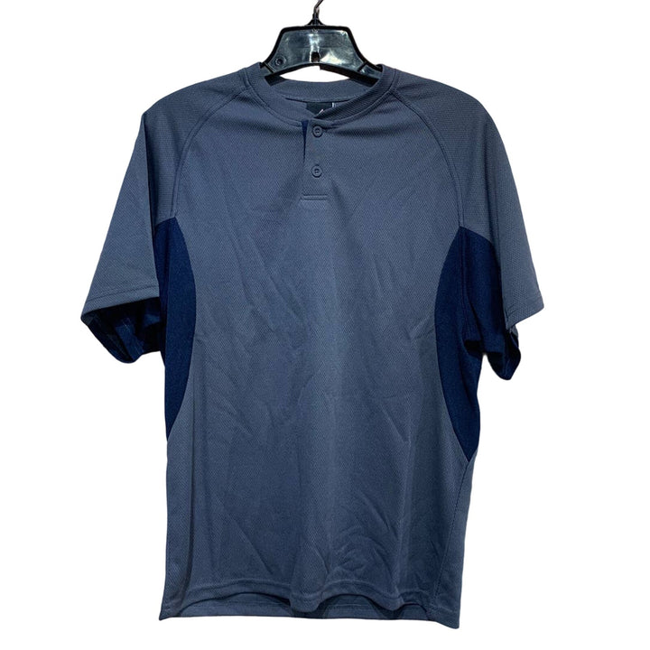 New Alleson Athletic Large Adult Baseball 2 Button Short Sleeve Jersey Shirt