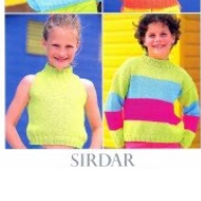 New 2000s Sirdar 4283 Tropicana DK Children&