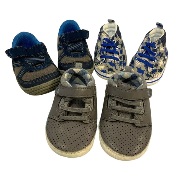 Lot of 3 Pairs of Surprize Boys Toddler Size 6  6-12 mos Casual Shoes Booties