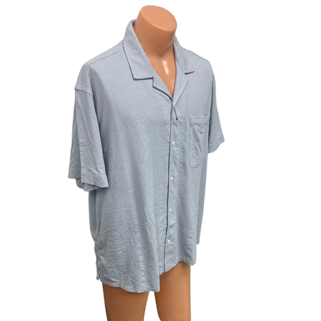 New American Eagle Mens XXL 100% Cotton Short Sleeve Collared Button up Shirt
