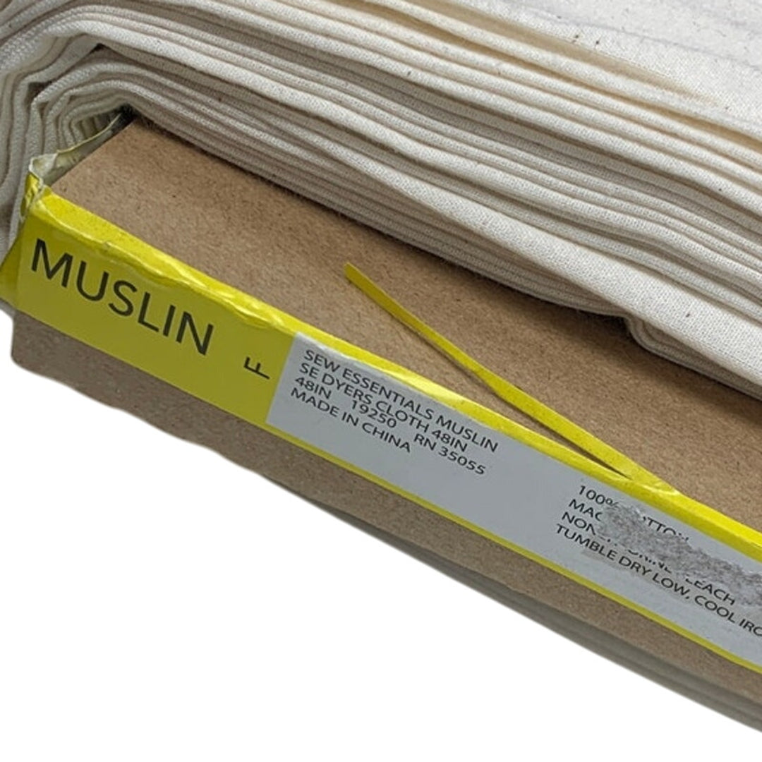2yds New 100% Cotton Solid White Muslin Quilting Fabric Dyers Cloth Sew Classic
