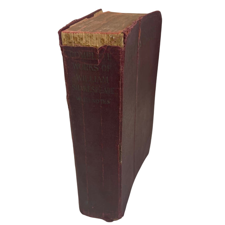Antique 1920s The Complete Works of William Shakespeare Poor Condition Book