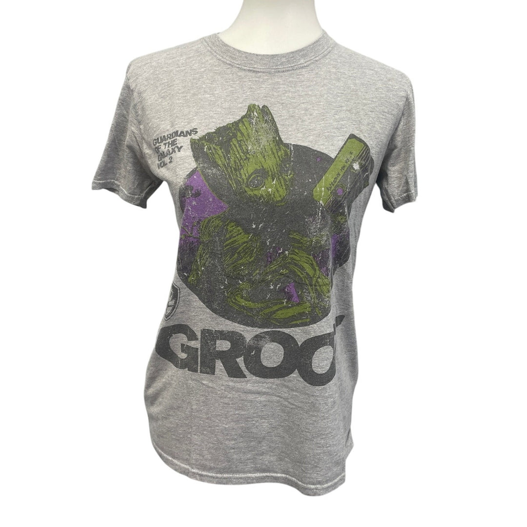 Guardians Of The Galaxy 2 Mens Small Groot Short Sleeve Crew Neck Tee Shirt