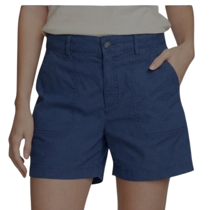 New Eddie Bauer Womens Size 16 Faded Blue Adventurer Stretch Ripstop Shorts