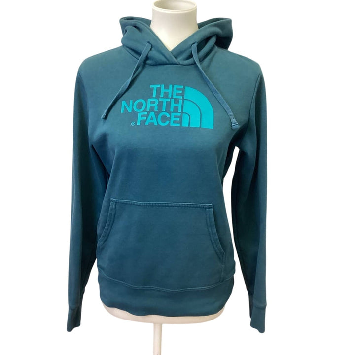 The North Face Womens Small Long Sleeve Cotton Blend Pocket Sweatshirt Hoodie