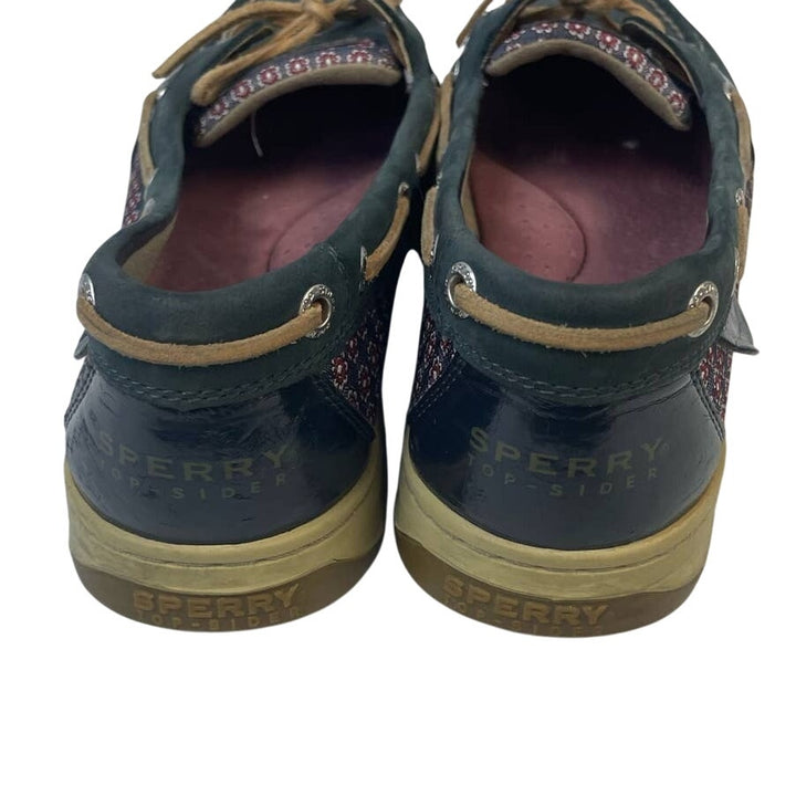Sperry Top Sider Womens Size 10 Leather Side Laced Boat Shoes Slide On Loafers