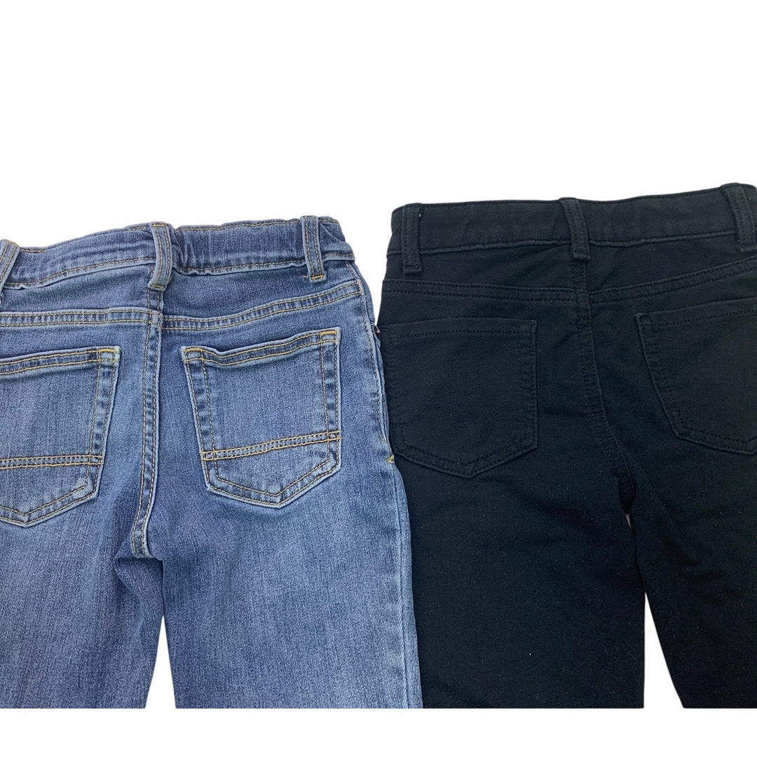 2 New Cat &amp; Jack Girls (6/7) Adjustable Waist Super Stretch Jegging Jeans