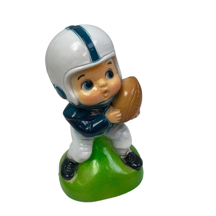 Vintage 1980s Plastic Football Player Boy 