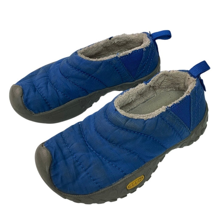 Keen Little Boys Size 13 Blue Quilted Non Slip Slide On Machine Washable Shoes