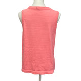 Hand Printed Upcycled Womens Large 100% Cotton Planet Earth Sleeveless Tank Top