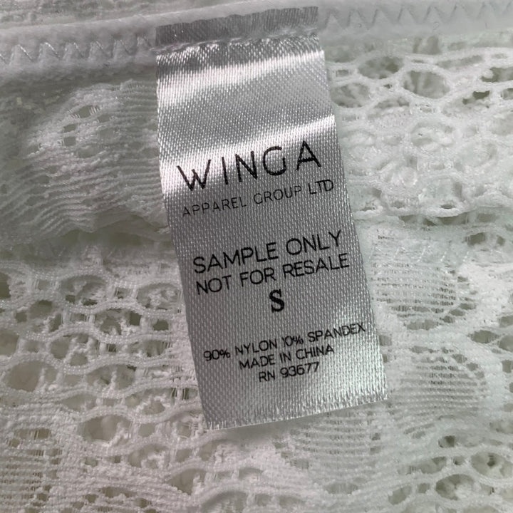 New Aerie Winga Womens Small White Show Off Beachside Lace Padded Bra Top