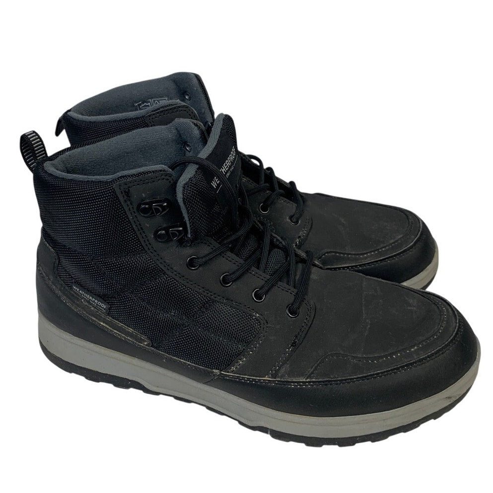 Weatherproof Mens Size 12 Black Jenkins Boot Memory Foam Insole Lace Up Shoes