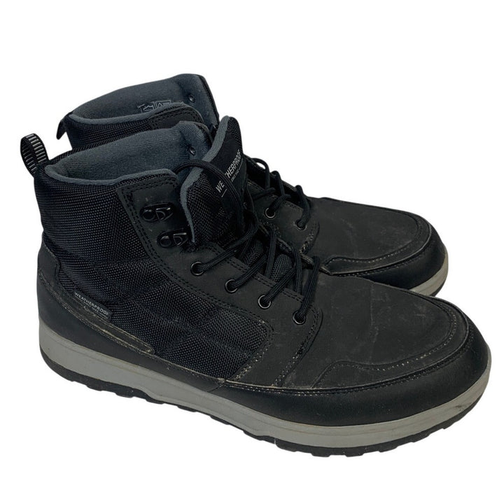 Weatherproof Mens Size 12 Black Jenkins Boot Memory Foam Insole Lace Up Shoes