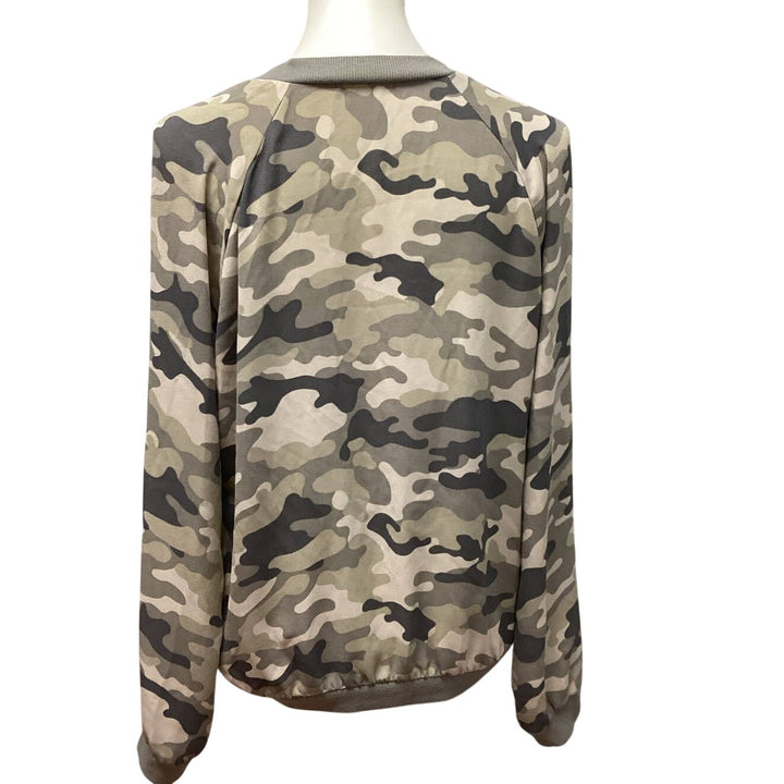 About A Girl Juniors XL Long Sleeve Full Zip Camouflage Jacket w Pockets